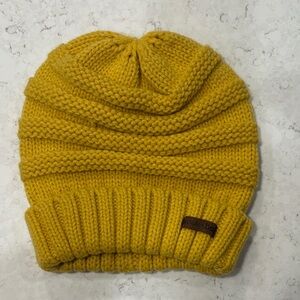 Yellow Knit Beanie